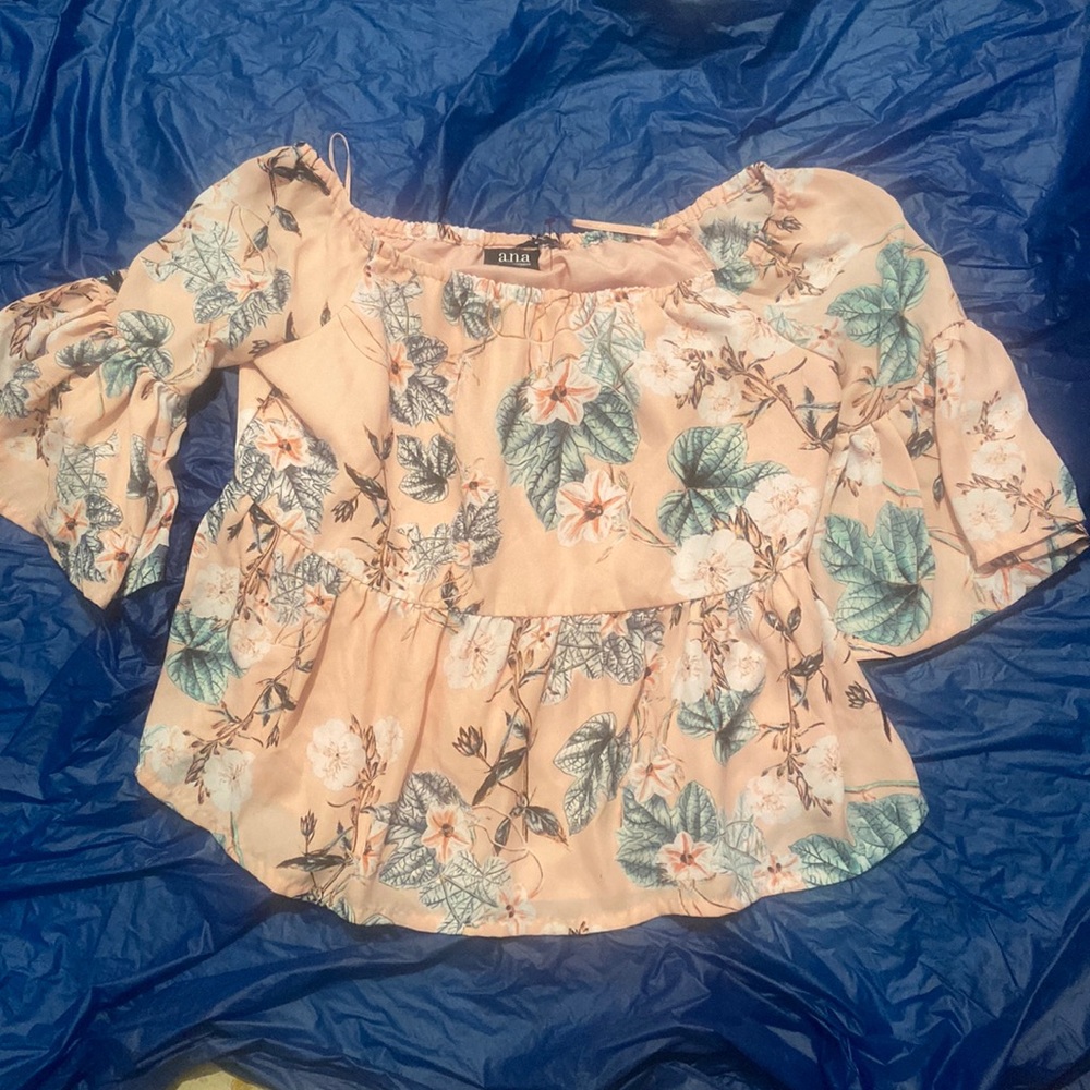 A.N.A shirt Xs floral light pink